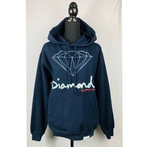 Diamond Supply Co. Men's Graphic Logo Pullover Fleece Hoodie Sweatshirt.